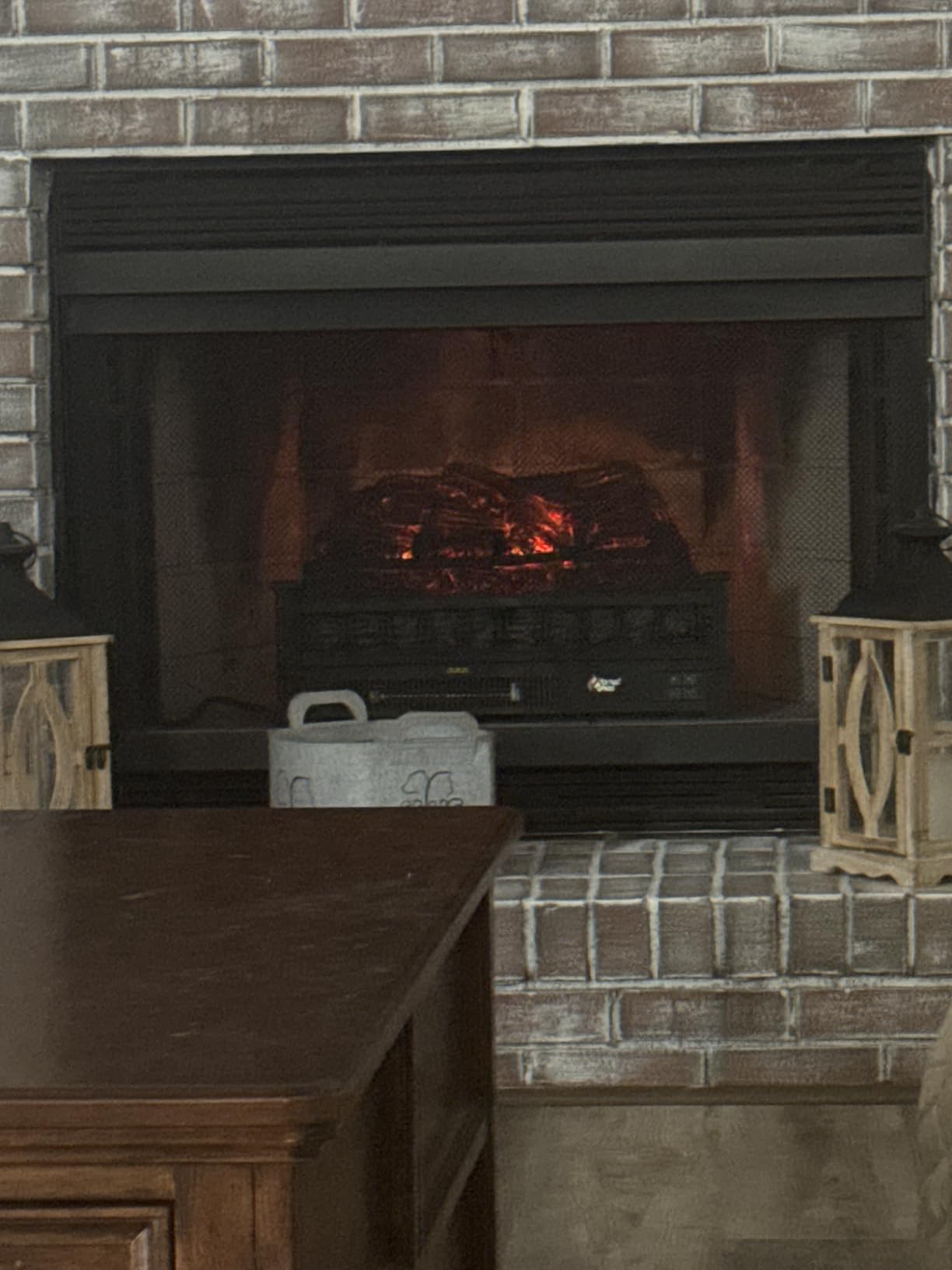 TURBRO Eternal Flame Infrared Electric Fireplace Logs, 23