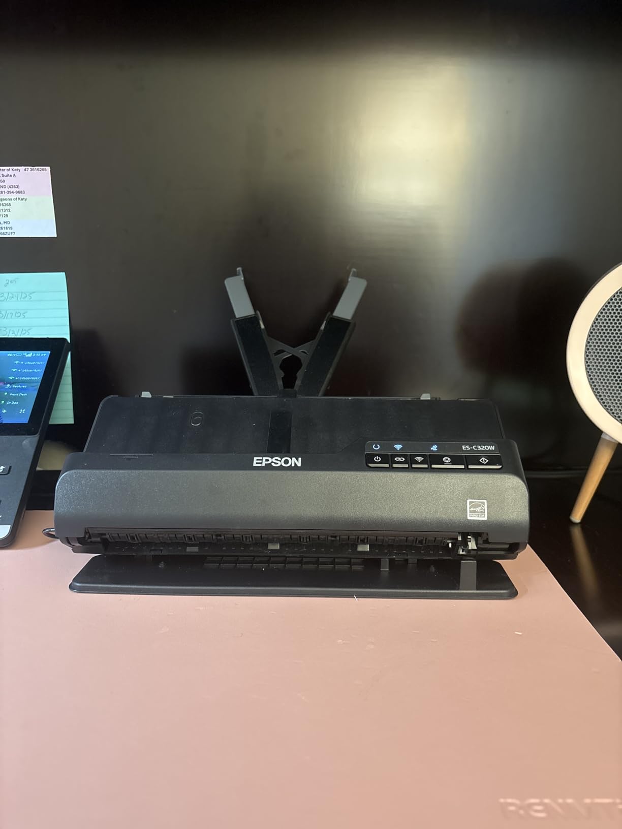 Epson Workforce ES-C320W Wireless Compact Document Scanner Duplex 20-pg ADF | 20-Page Auto Feeder 2-Sided Duplex Scanning Mobile Connectivity Paper and Card Support customer photo 2