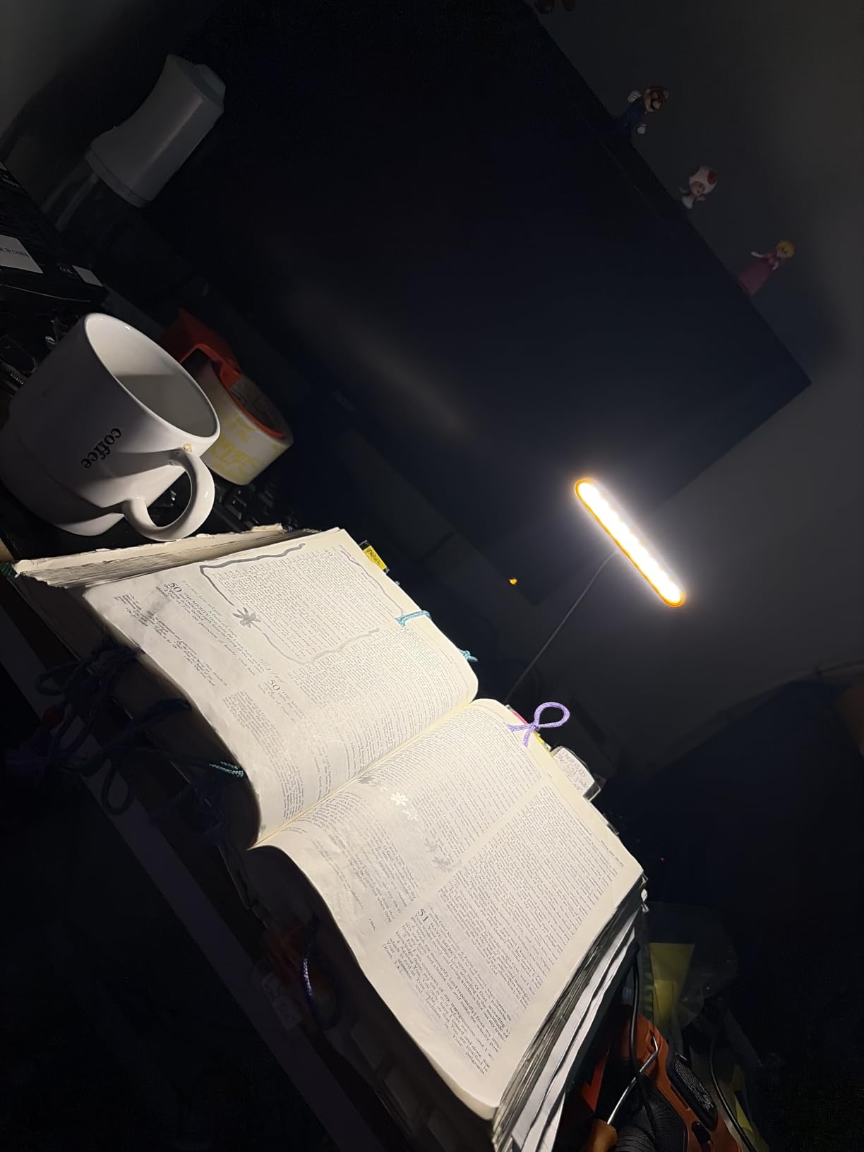 Gritin Rechargeable Book Light for Reading in Bed with 19 LED | Eye Caring 3 Color Temps, 5 Brightness Levels, Memory Function, 90 Hrs Runtime Flexible Goose Neck Clip on Light-White customer photo 2