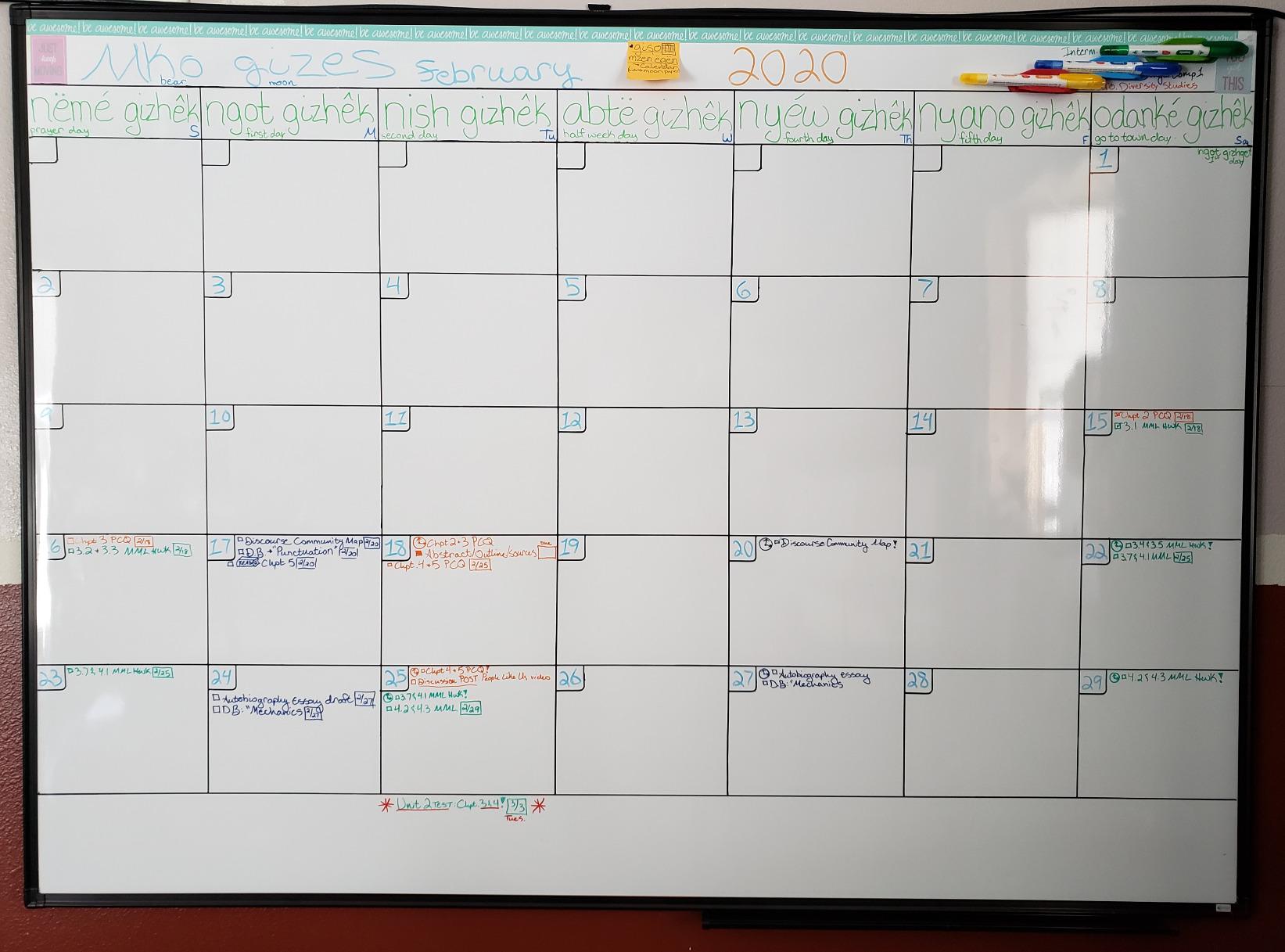 Lockways Magnetic Dry Erase Board 48