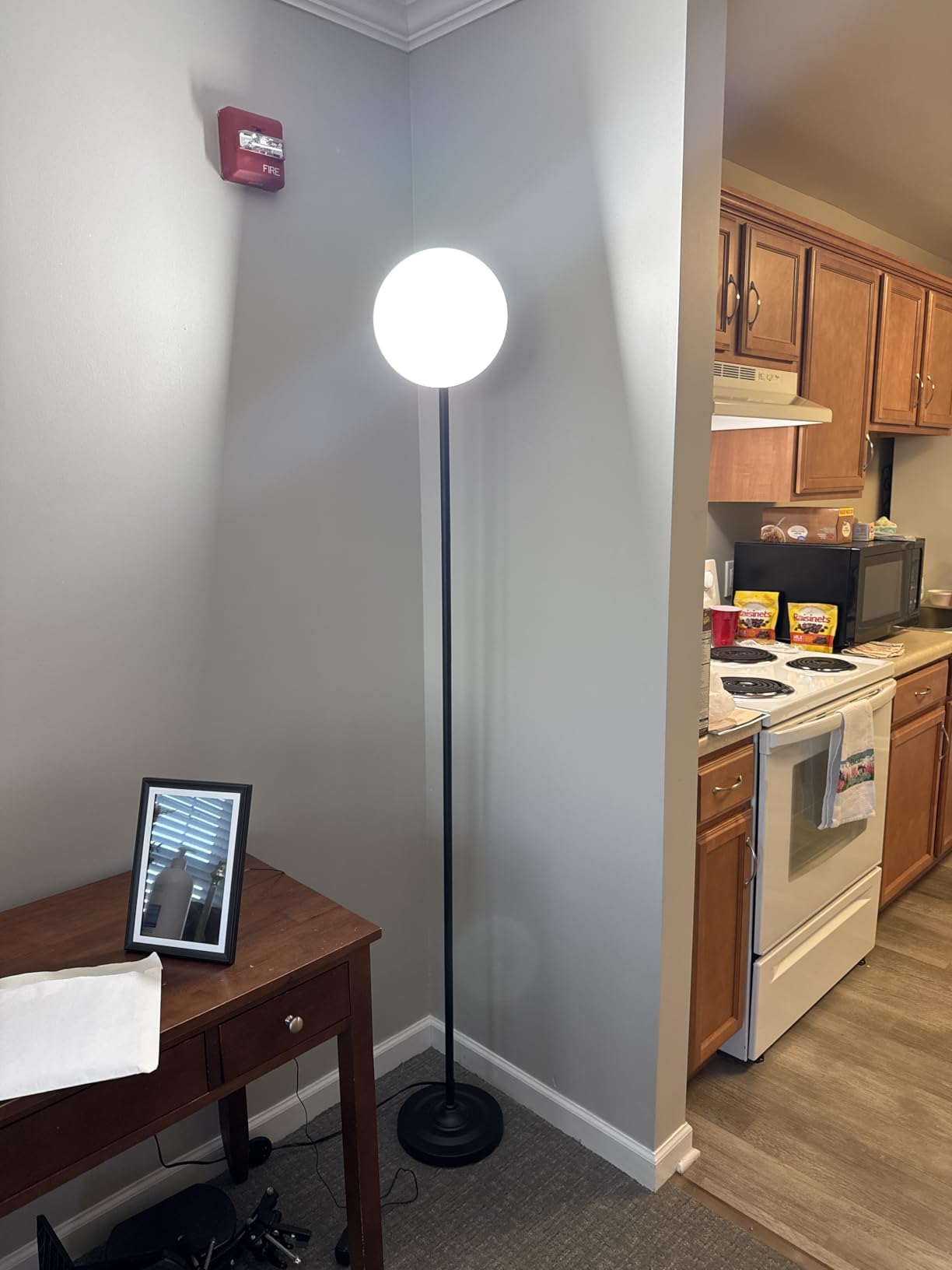 hanaking Upgraded Floor Lamp, 30W/2600LM Super Bright Floor Lamp with Remote Control, Stepless Adjust Color Temperatures and Brightness, Torchiere Standing Lamp for Living Room Bedroom Office customer photo 1