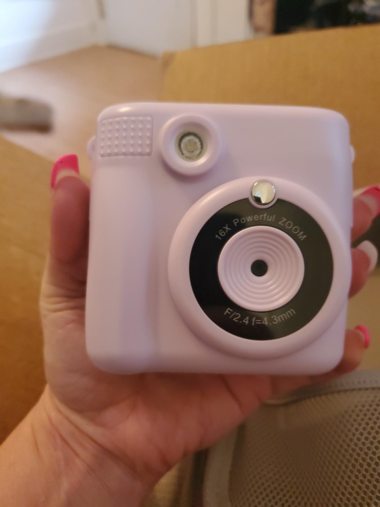 Kids Camera Instant Print,1080P Digital Camera Toy for 3-8 Girls | 2.4