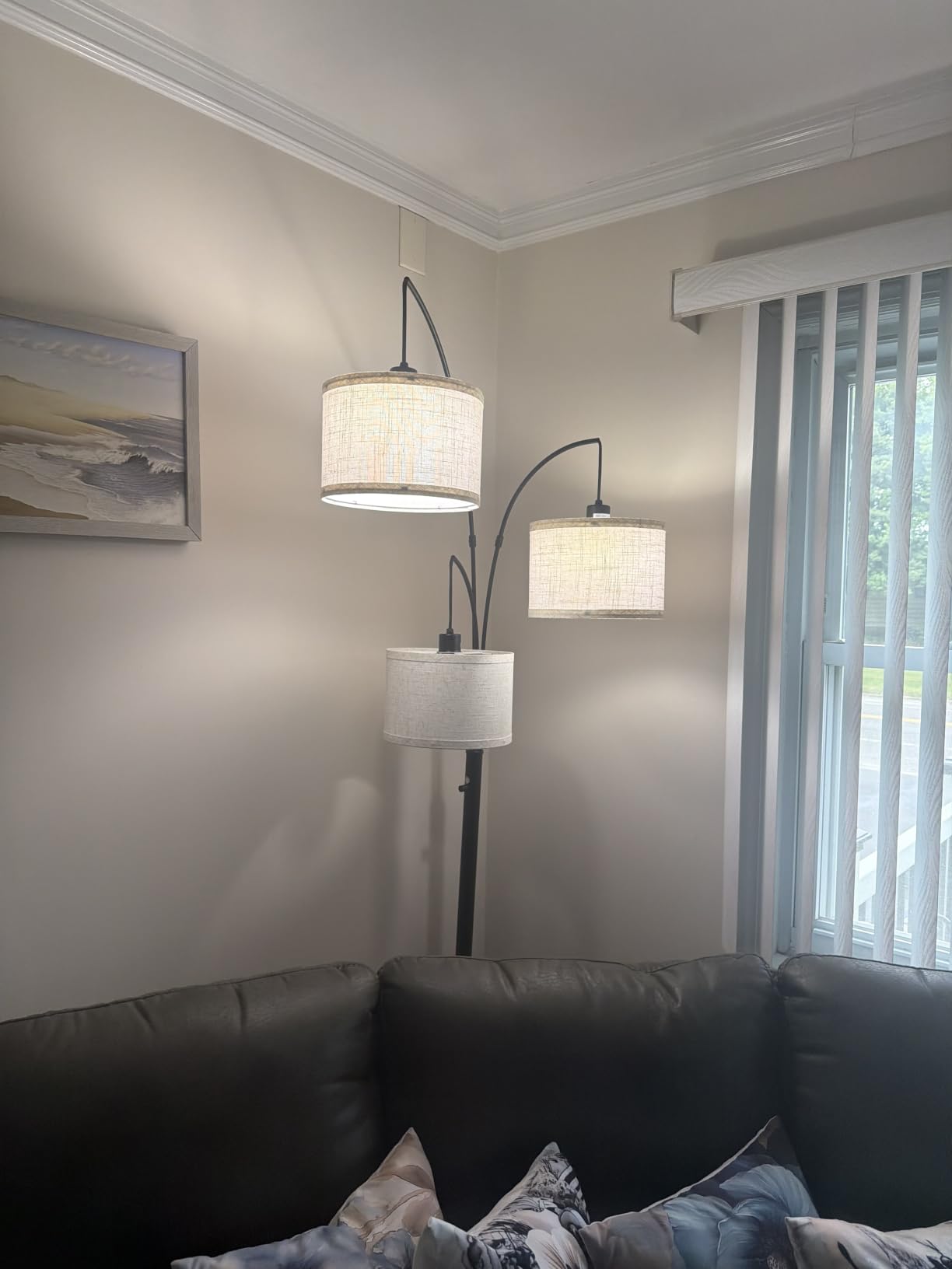SUNMORY 3 Lights Floor Lamp for Living Room, 78