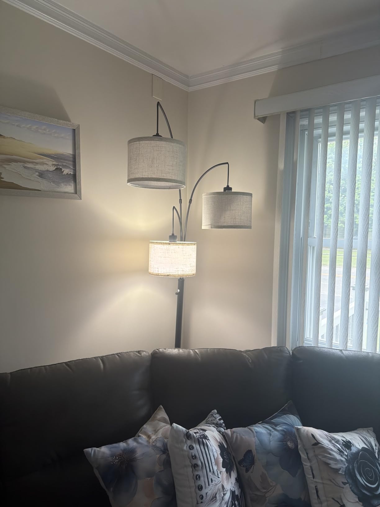 SUNMORY 3 Lights Floor Lamp for Living Room, 78