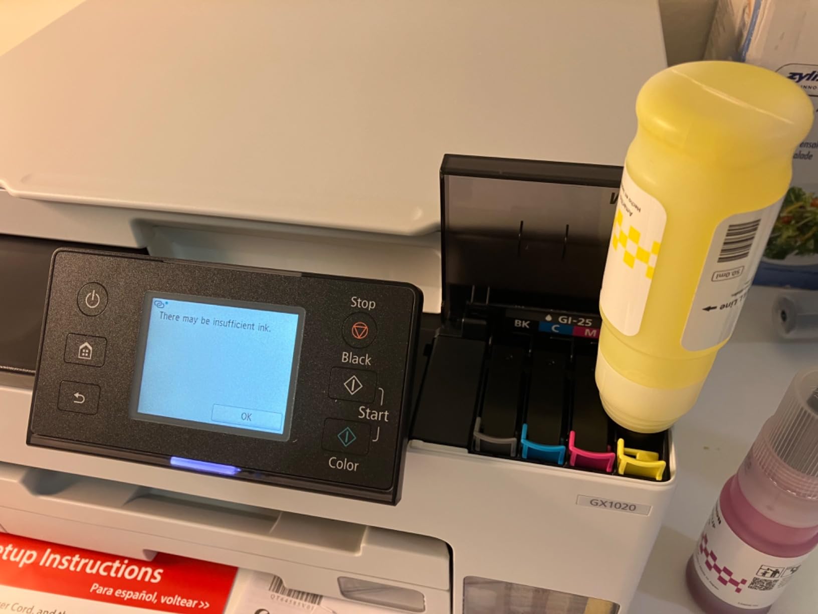 Canon MegaTank GX1020 All-in-One Wireless Supertank Printer customer photo 1