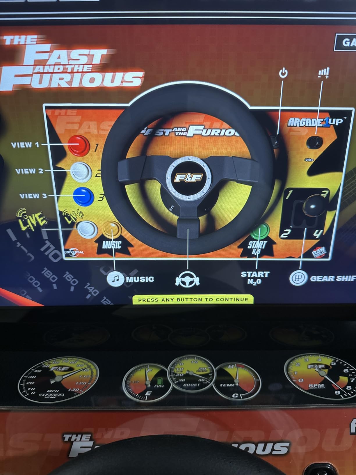 ARCADE1UP The Fast & The Furious Deluxe Arcade Game for Your Home, with 5-Foot-Tall Stand-up Cabinet, 2 Classic Games, and 17-inch LCD Screen customer photo 1