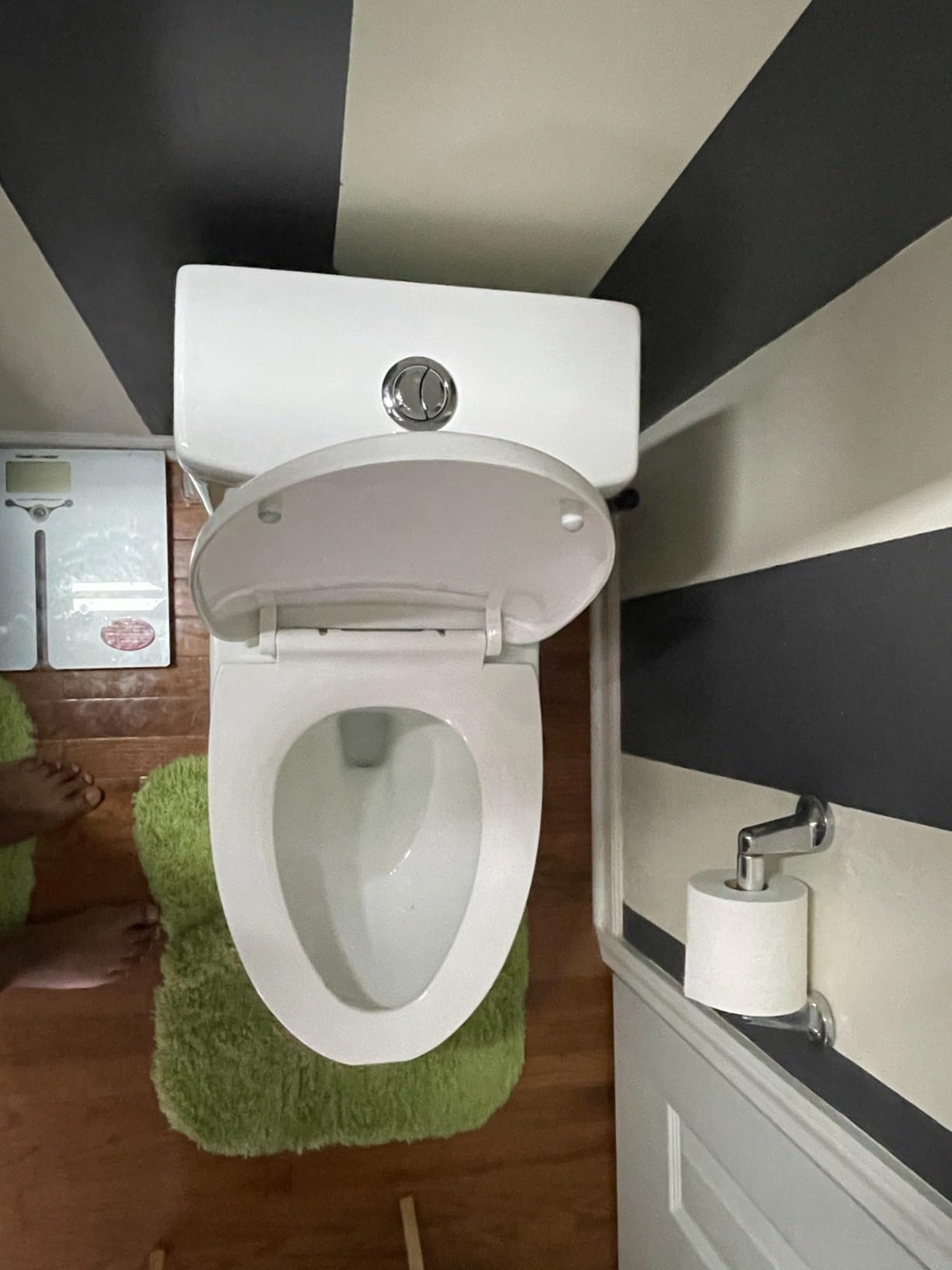 DeerValley Elongated One Piece Toilet with Efficient Dual Flush 1.1/1.6 GPF | Standard Height Toilet Bowl, Durable Ceramic, Slow Close Seat, Skirted Design 10