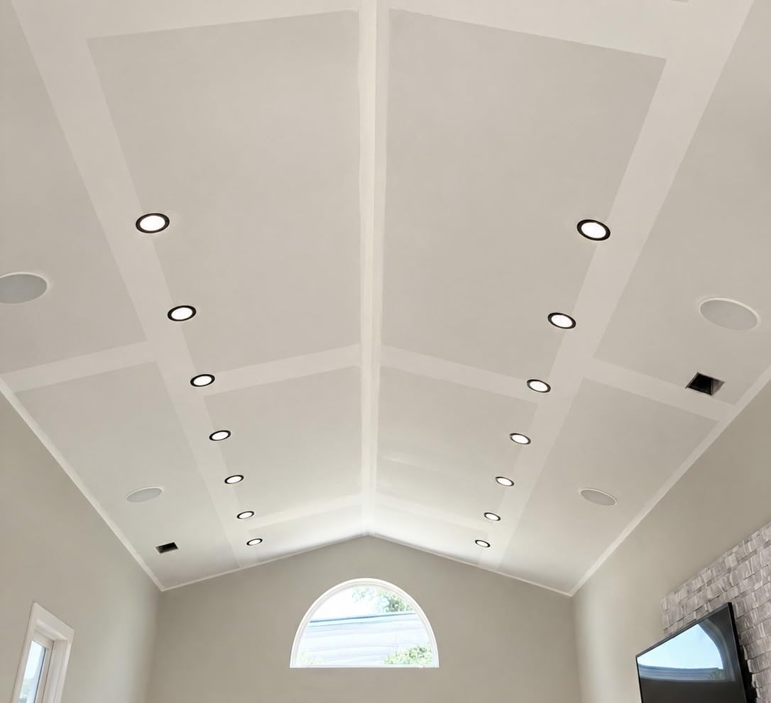 VOLISUN 12 Pack 6 Inch 5CCT Recessed Light with Night Light, Canless LED Recessed Lighting 6 inch, 2700K-5000K Selectable, 12W=130W, 1080LM Dimmable Recessed Ceiling Wafer Lights, ETL Certificated customer photo 1