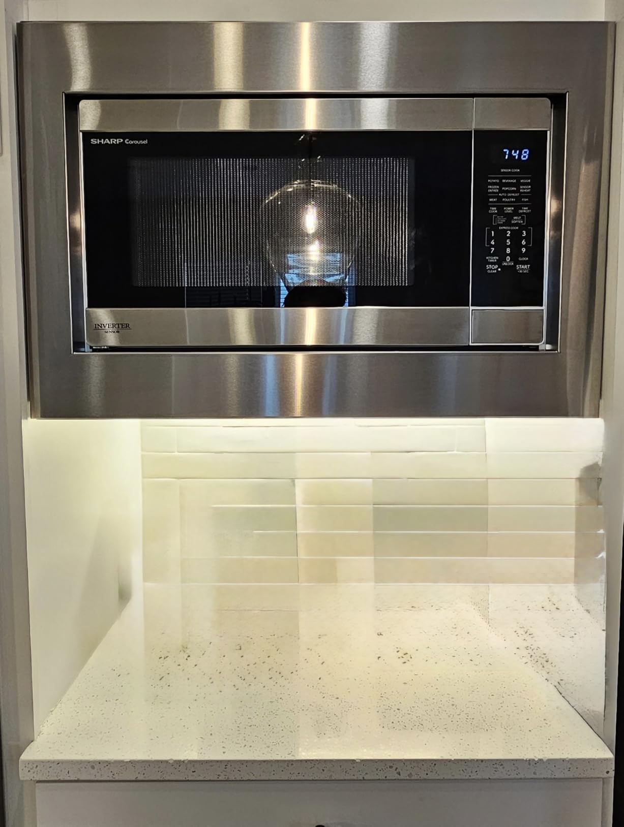 Sharp SMC2266KS 2.2 cu. ft. 1200W Stainless Steel Countertop Microwave Oven customer photo 1