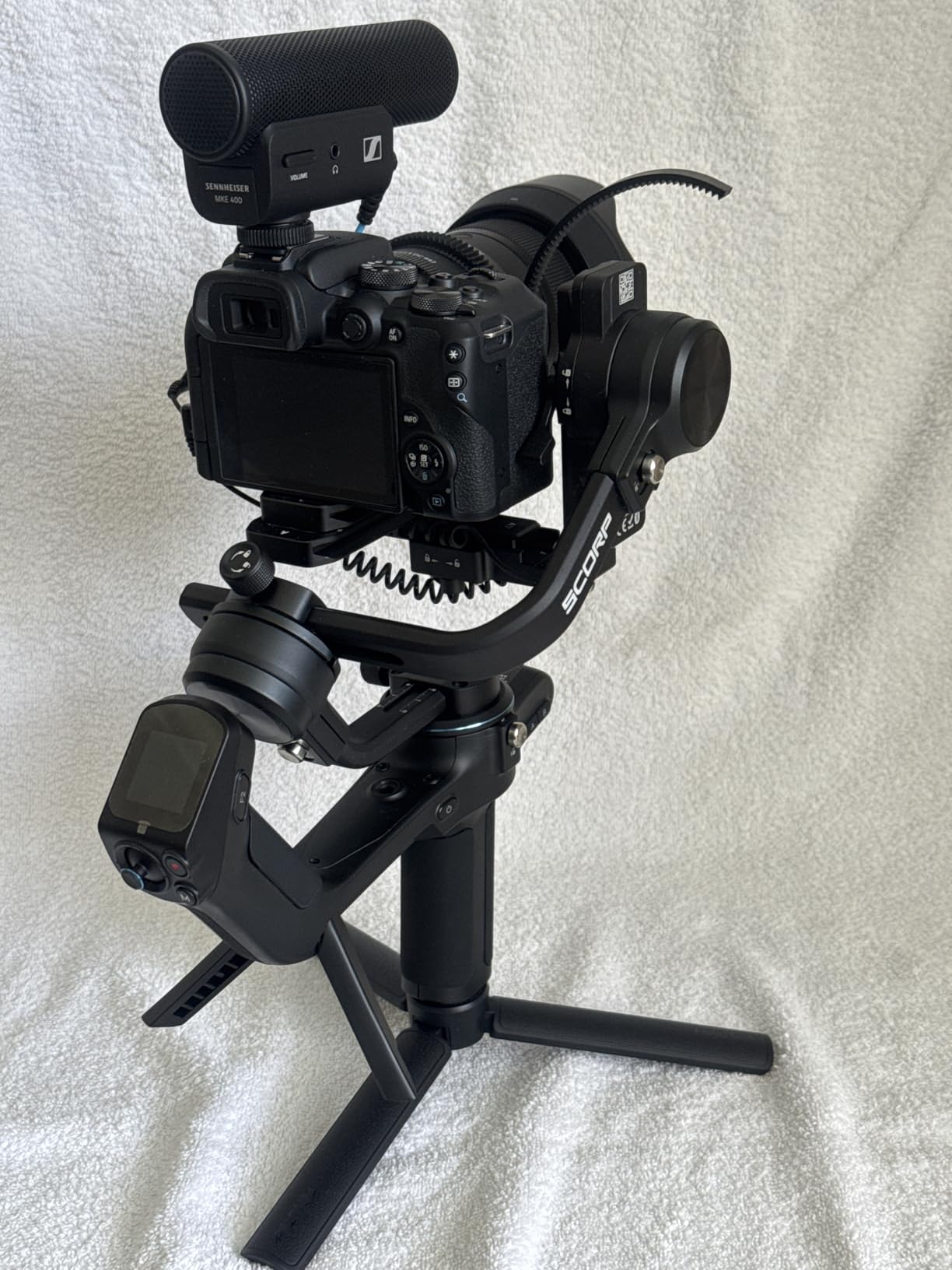 FeiyuTech SCORP 2 Gimbal Stabilizer for DSLR and Mirrorless Camera, Integrated Al Tracking Sensor, 3-Axis Camera Stabilizer for Sony Canon Panasonic Nikon, 2.5kg Payload Touch Screen Vertical Shooting customer photo 2