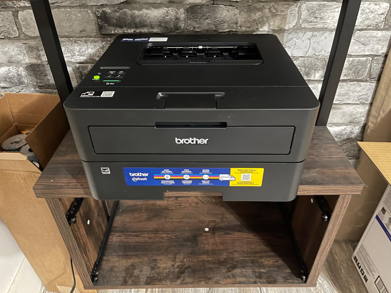 Brother HL-L2460DW Wireless Compact Monochrome Laser Printer with Duplex, Mobile Printing, Black & White Output customer photo 1
