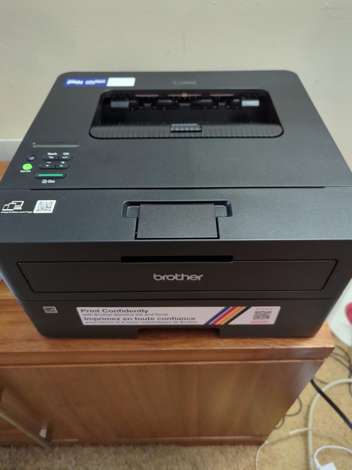 Brother HL-L2460DW Wireless Compact Monochrome Laser Printer with Duplex, Mobile Printing, Black & White Output customer photo 2