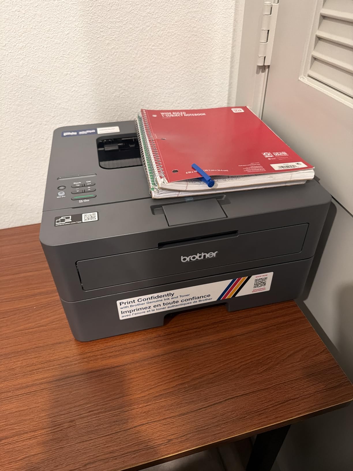 Brother HL-L2405W Wireless Compact Monochrome Laser Printer with Mobile Printing, Black & White Output customer photo 2