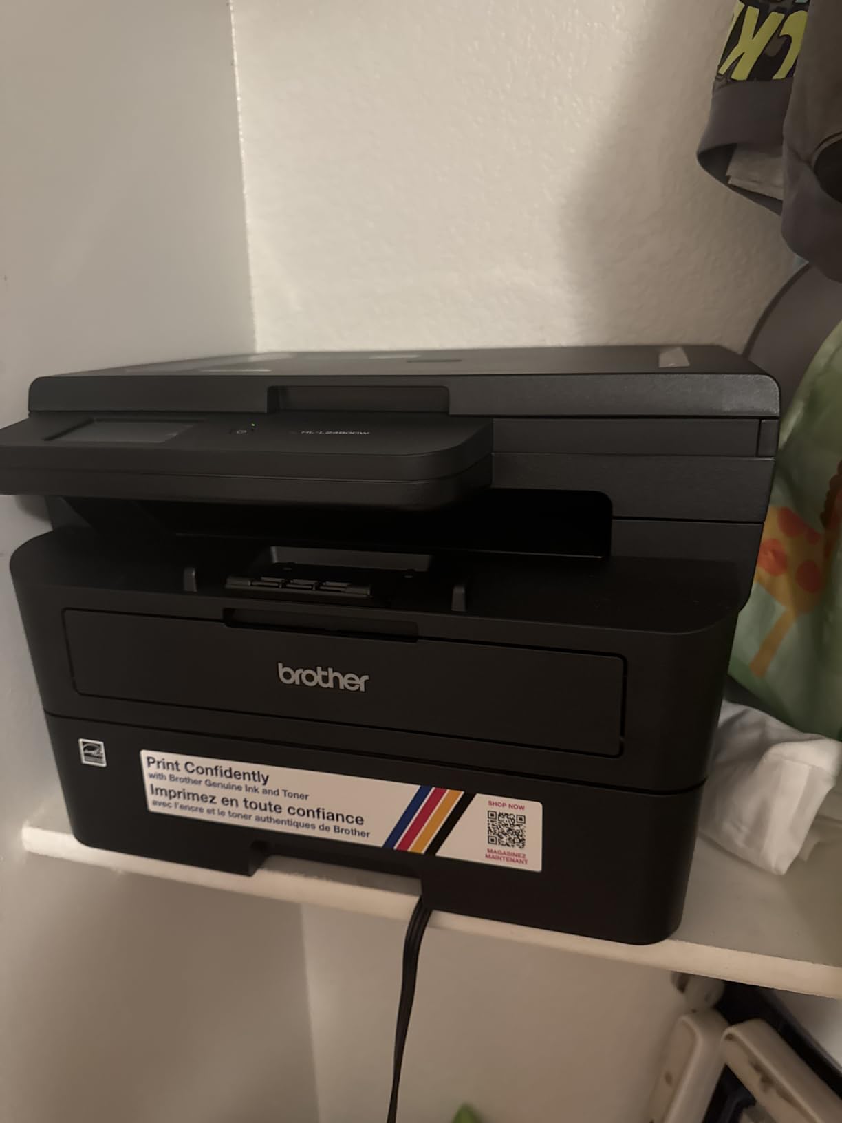 Brother HL-L2480DW Wireless Compact Monochrome Multi-Function Laser Printer with Copy and Scan, Duplex, Mobile, Black & White customer photo 1