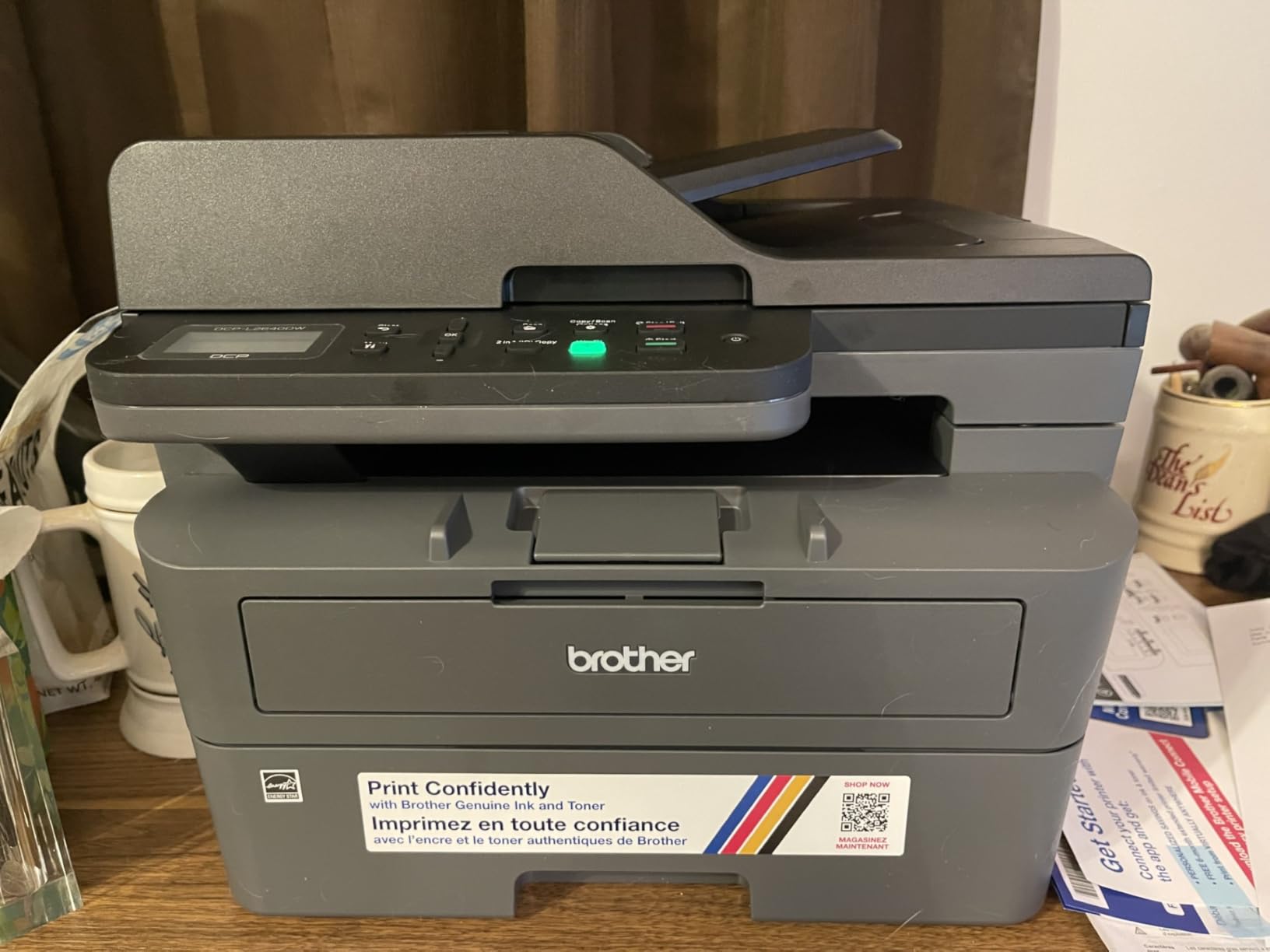 Brother DCP-L2640DW Wireless Compact Monochrome Multi-Function Laser Printer with Copy and Scan, Duplex, Mobile customer photo 1