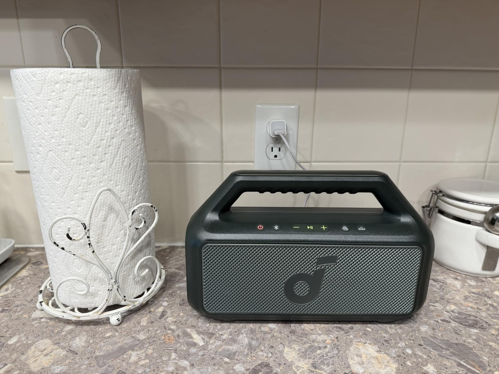 Soundcore Boom 2 By Anker, Outdoor Speaker, 80W, Subwoofer, BassUp 2.0, 24H Playtime, IPX7 Waterproof, Floatable, RGB Lights, USB-C, Custom EQ, Portable for Camping and Beach - Black customer photo 2