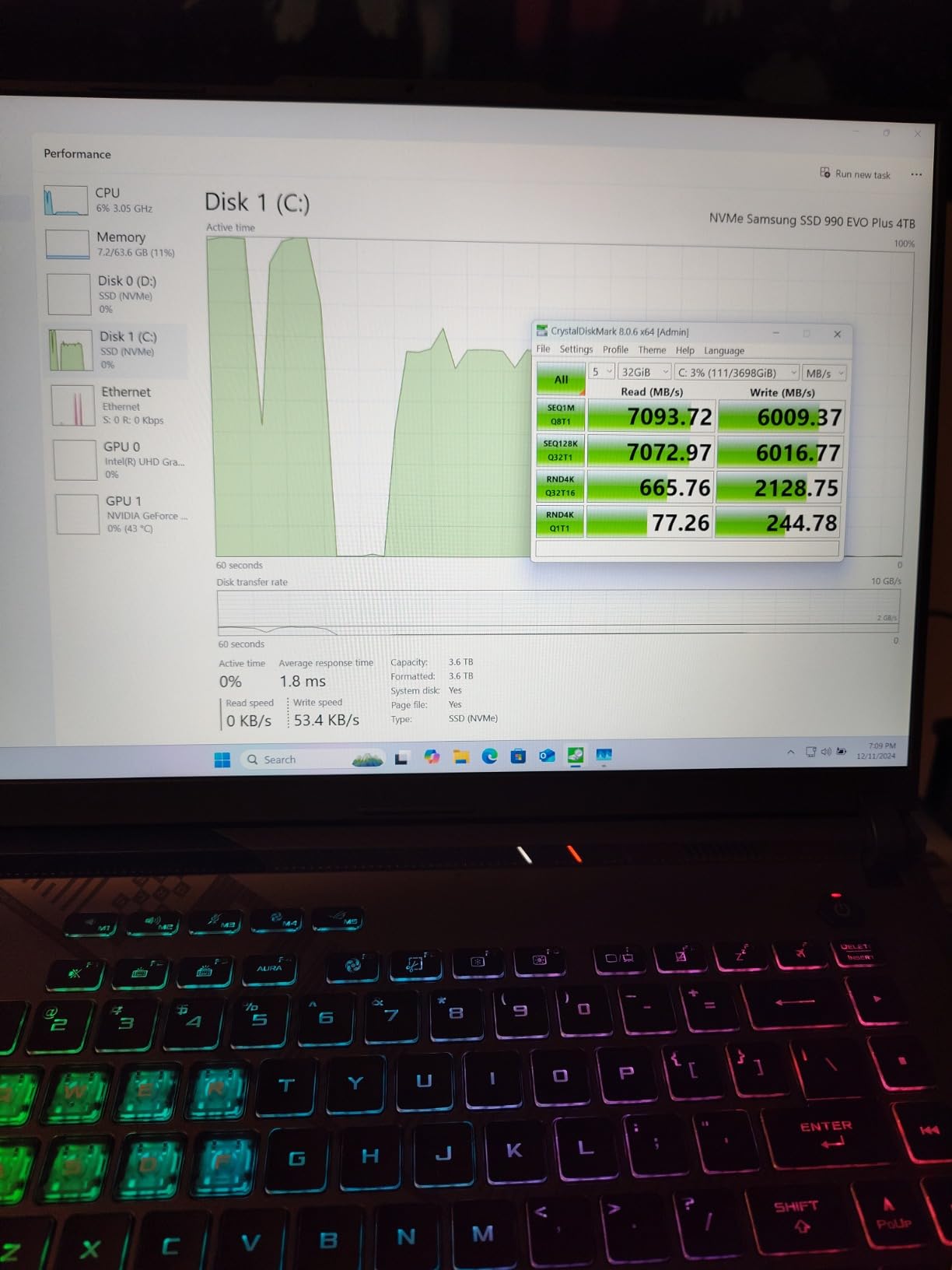 ASUS ROG Strix G16 Gaming Laptop, 165Hz Display, NVIDIA GeForce RTX 4060, Intel Core i7-13650HX, 16GB DDR5, 1TB PCIe Gen4 SSD customer photo 1