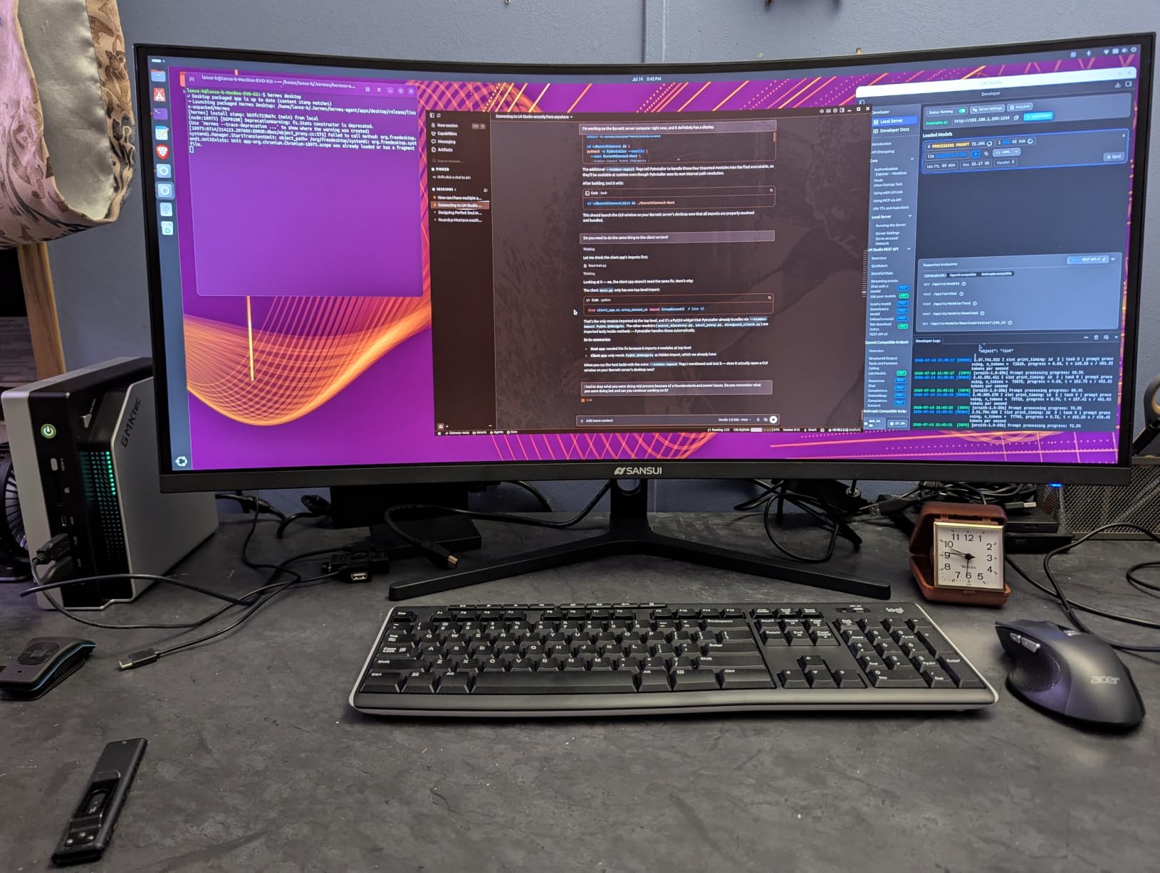 SANSUI 34-Inch Curved Gaming Monitor UWQHD 3440 x 1440P Up to 200Hz Curved 1500R - PIP/PBP, OD 1ms, HDR, 300nits, sRGB 130%, DCI-P3 97%, AI Crosshair, HDMI2.1x2, DP1.4 (Cable Included) customer photo 1