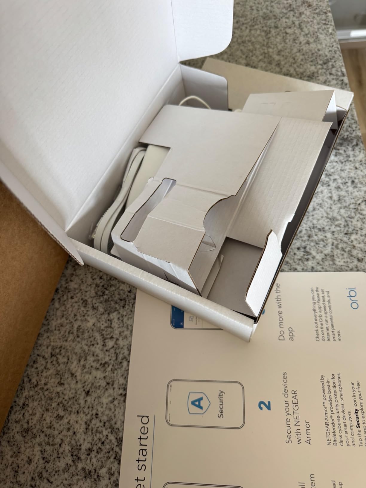 NETGEAR Orbi Whole Home Tri-Band WiFi 6 Mesh Network System (RBK753P) - Router with 2 Satellite Extenders - Security Features - Coverage up to 7,500 sq. ft., 75 Devices - AX5200 (Up to 5.2Gbps) customer photo 5