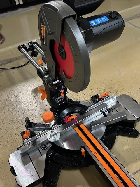 DOVAMAN Updated 10-Inch Sliding Miter Saw, Multi-Material Cutting w/ 3 x TCT Blades, Ambidextrous Operation, 5000/3200RPM Speed, Laser Guide customer photo 1