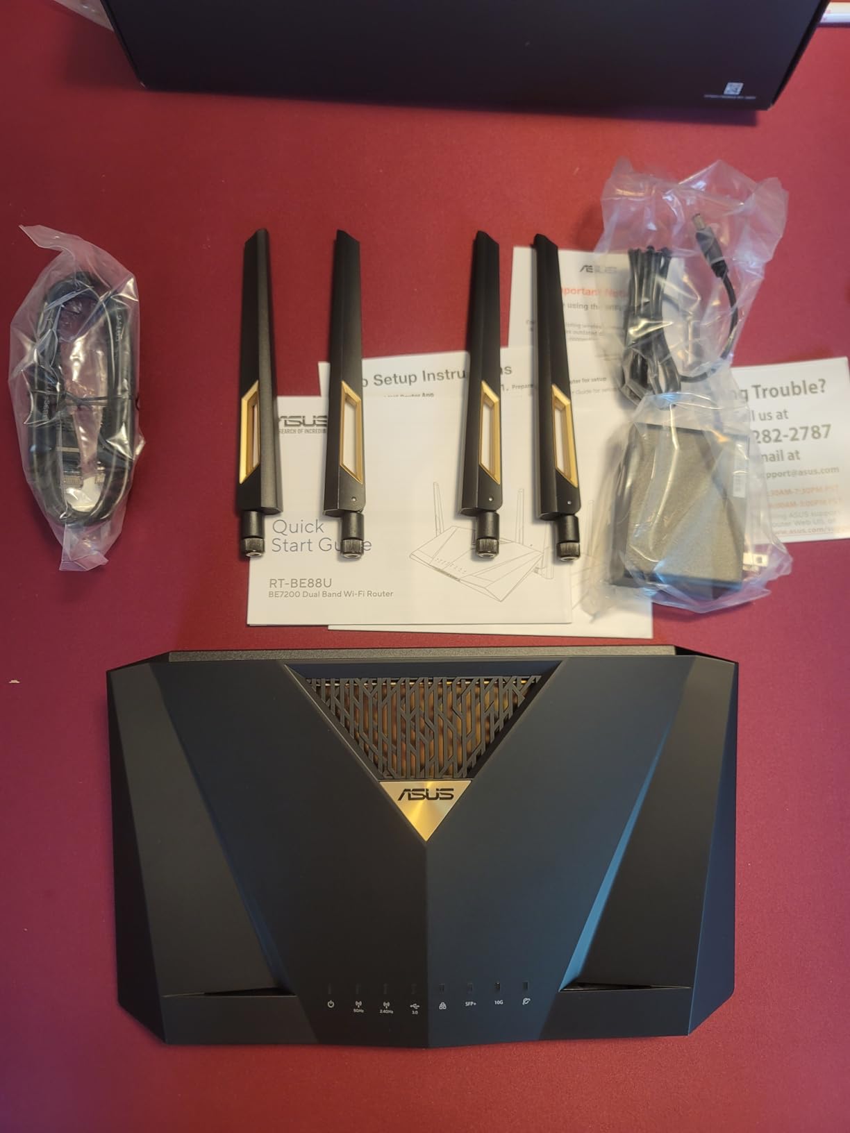 ASUS RT-BE88U WiFi 7 Router - x2 10G Ports, Up to 7.2 Gbps, Mesh Compatible customer photo 2