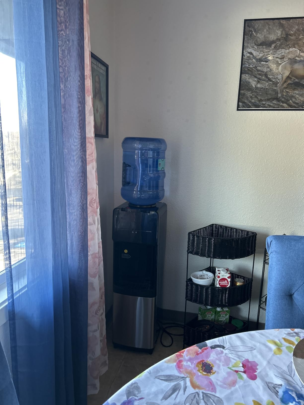 Euhomy Hot & Cold Water Dispenser, Top Loading Water Dispenser for 3 or 5 Gallon Bottles, Top Loading Hot & Cold Water Dispensor with Child Safety Lock, for Office, Home customer photo 2