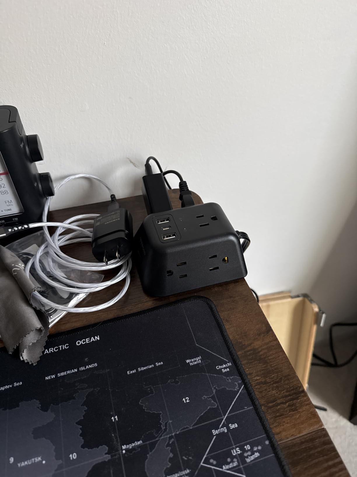 TROND Desk Clamp Power Strip with 5 AC Outlets and 3 USB Ports, Black | Desk Mount Charging Station, Fit 1.97in Tabletop Edge Thick, 1440J, 6FT Extension Cord, for Home Office Gaming Accessories customer photo 1