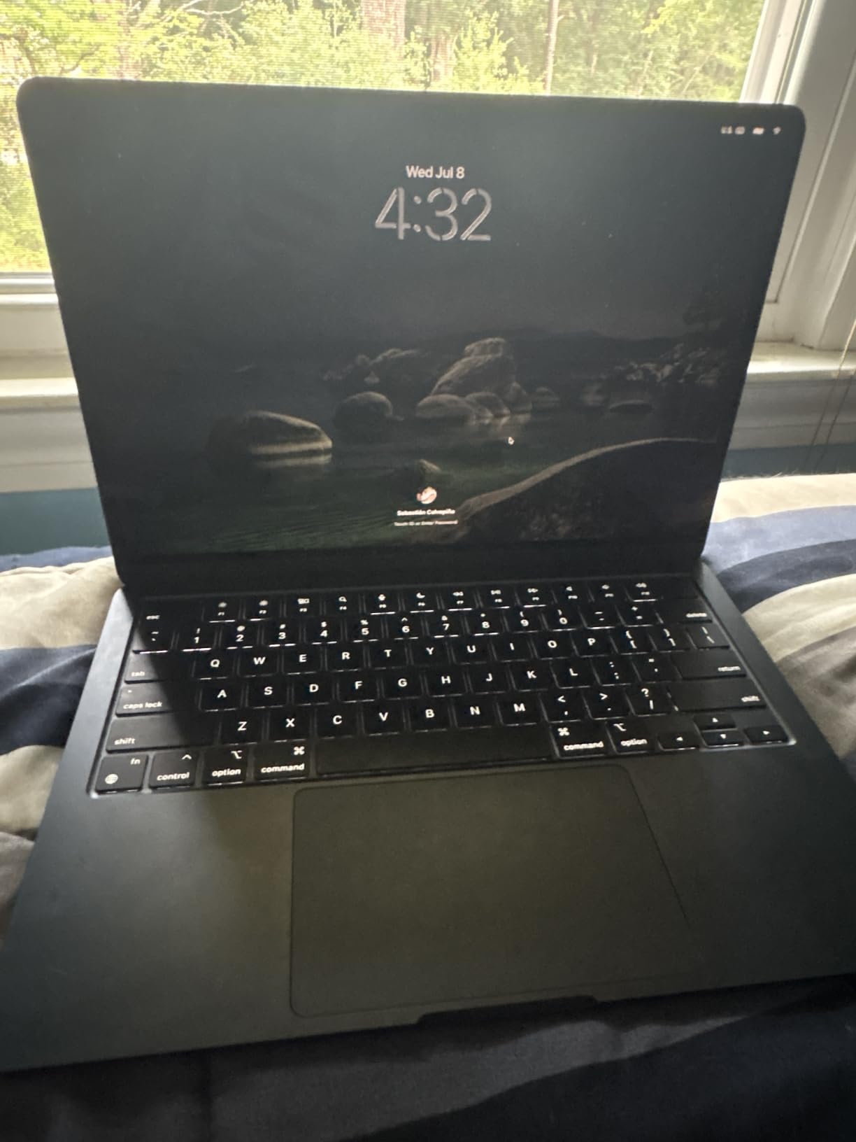 Apple MacBook Air with Apple M3 Chip, 13-inch, 8GB RAM, 256GB SSD Storage, Midnight (Renewed) customer photo 1