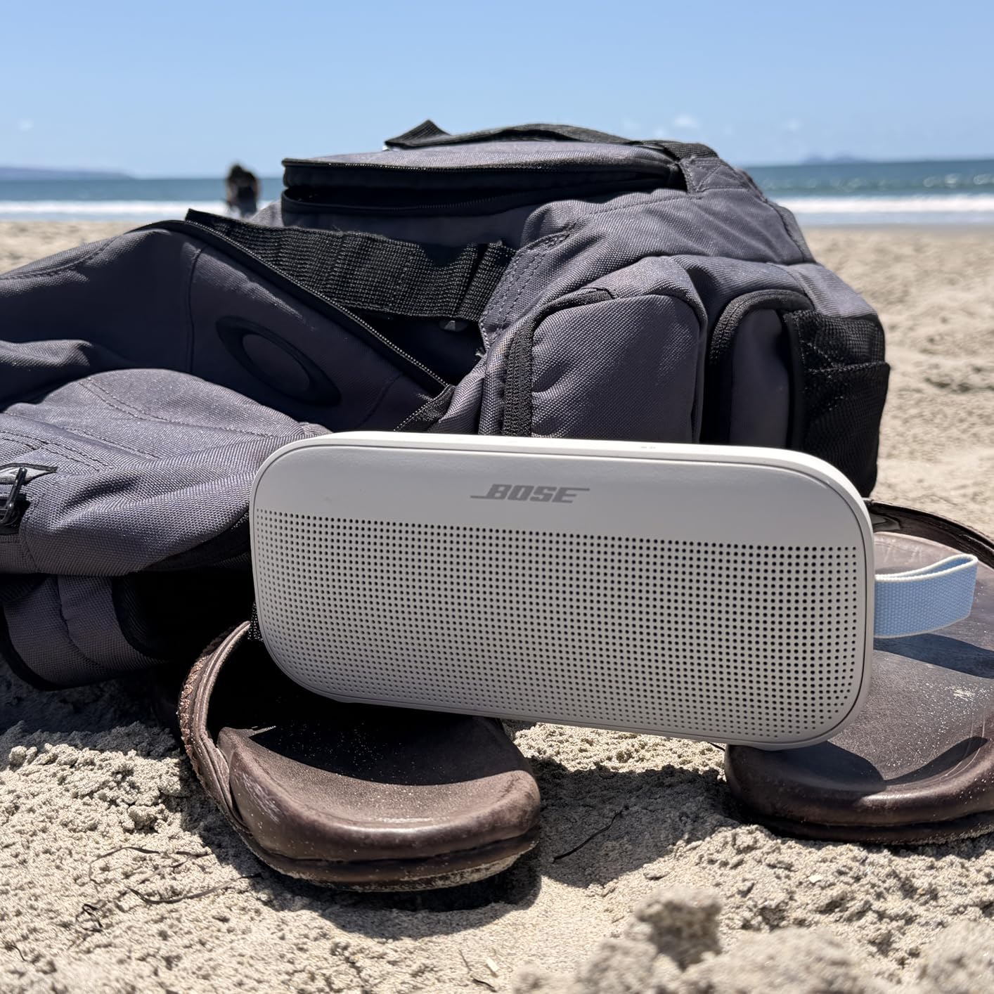 Bose SoundLink Flex Bluetooth Speaker (2nd Gen) - Portable Outdoor Speaker with Hi-Fi Audio, Waterproof and Dustproof, USB-C, Up to 12 Hours Battery Life, Blue Dusk customer photo 1