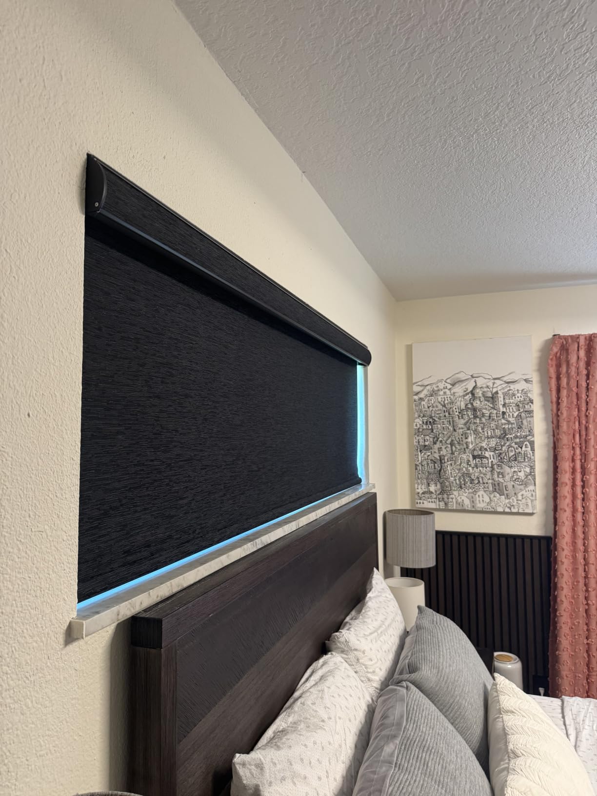 Motorized Blinds with Remote, APP, Voice Control - 100% Blackout | Custom Motorized Roller Shades for Windows Doors, Ultra Quiet Smart Electric Blinds Work with Apple HomeKit, Alexa, Google customer photo 2