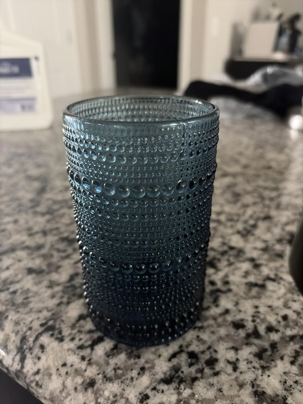 Moretoes Hobnail Drinking Glasses Set of 12, 12 Oz Highball Glasses & 10 Oz Cocktail Glasses, Clear Embossed Boho Glass Cups Kitchen Bar Tumbler Glassware Set for Whiskey, Beer, Juice, Milk customer photo 1