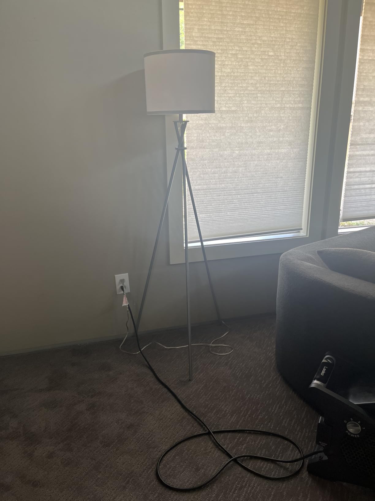 Gold Tripod Floor Lamp, 61