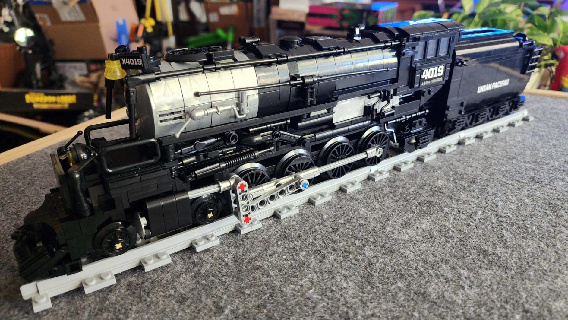 City Train Building Set for Adults, Big Boy Steam Train Display Model | Home Decor,Gift Ideas For Birthday,Christmas customer photo 1