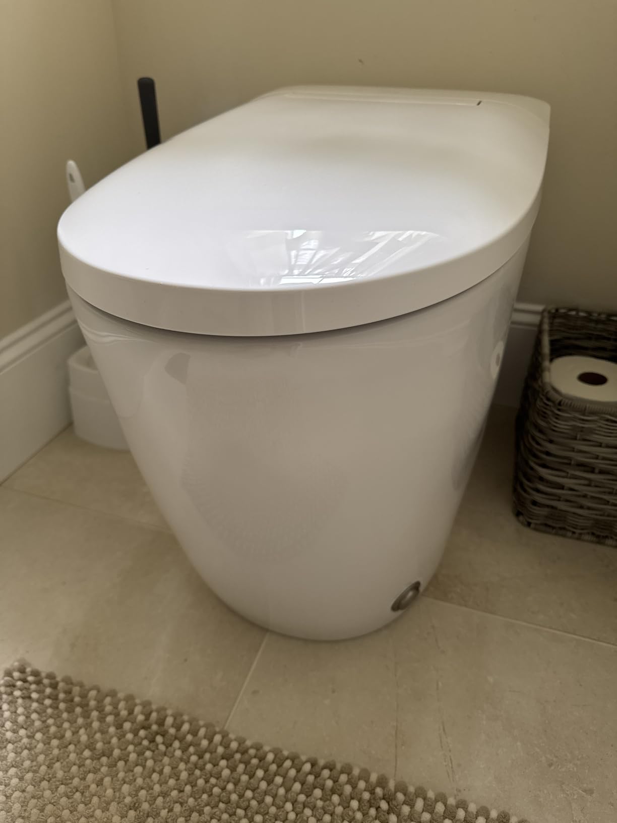 HOROW T30 Non-Electric Bidet Toilet, No Outlet or Rewiring Needed, Tankless One-Piece Elongated Toilet, Pressure-Assisted MAP 1000g Flush, Dual Nozzle Wash, ADA Chair Height, 1.0 GPF, 12