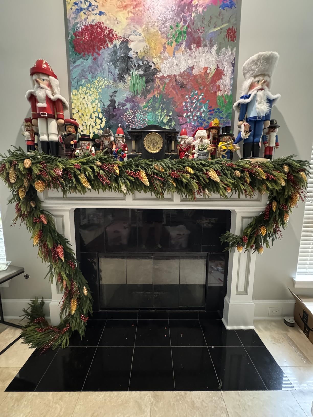 N&T NIETING 9FT Christmas Norfolk Pine Garland Real Touch Pine Artificial Garlands Faux Greenery Garland Winter Christmas Garland for Table Mantle Fireplace Indoor Outdoor Xmas Decorations (1 Pcs) customer photo 1
