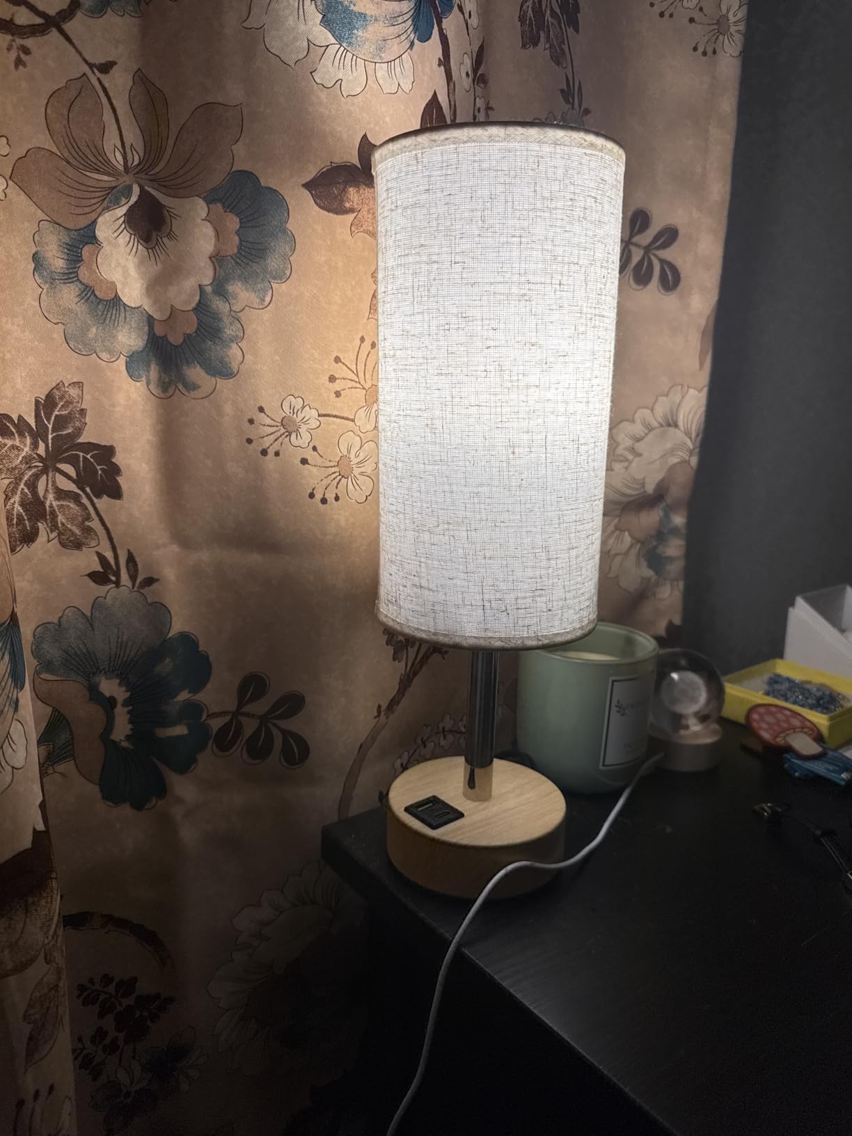 Dicoool Bedside Table Lamp for Bedroom - 3-Way Dimmable Touch Lamp, USB A+C | LED Bulb Included, 14