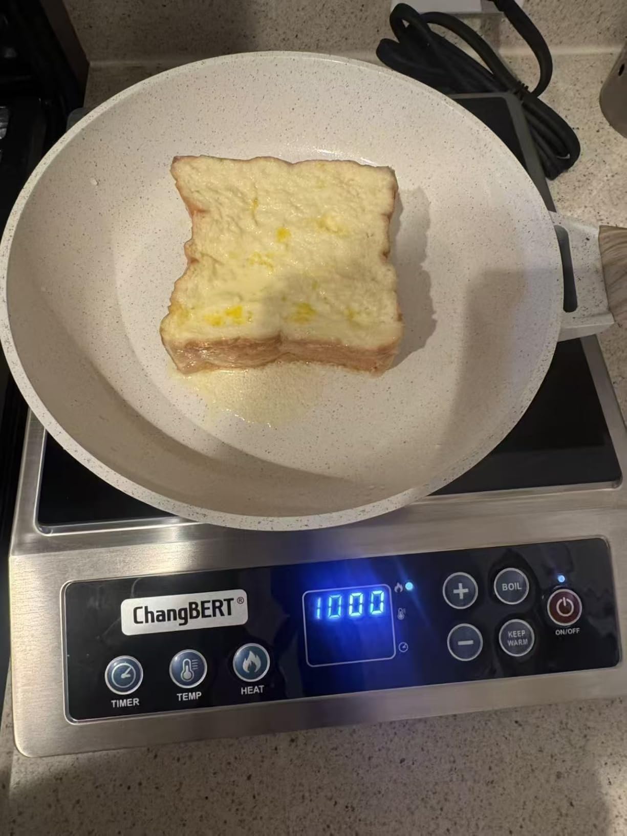 ChangBERT Portable Induction Cooktop Enhanced Version, One-Click Max Power 1800W Large Heating Coil Burner, Precise Temperature Control, NSF Certified Commercial Grade Low Noise Hot Plate customer photo 1