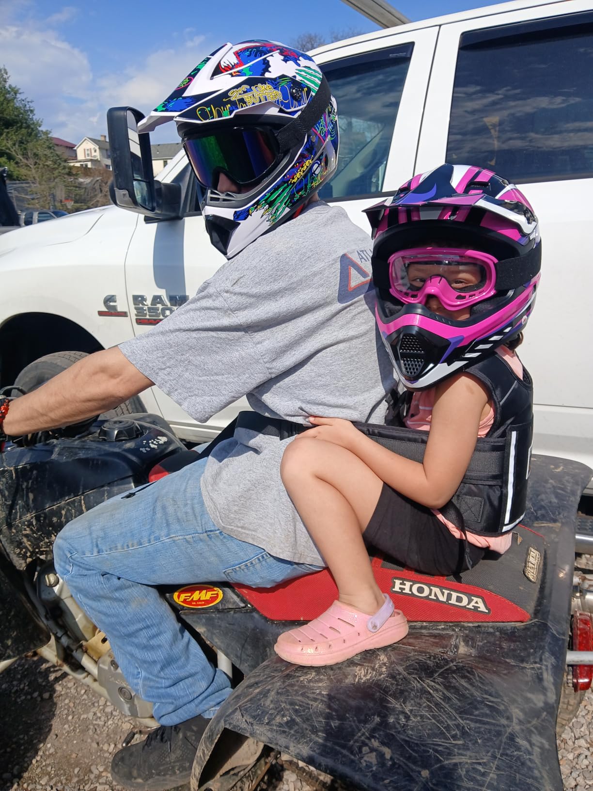 TCMT Youth Dirt Bike Helmet DOT Certified - Kids Full Face Motocross ATV Helmet with Goggles, Gloves and Helmet Bag for Off-Road, BMX, MX, Street Riding customer photo 2