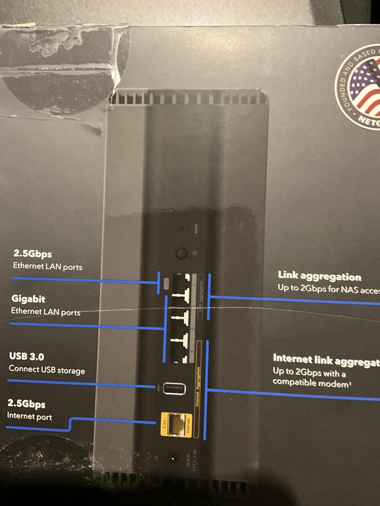 NETGEAR Nighthawk Dual-Band WiFi 7 Router (RS200) Router Only- BE6500 Wireless Speed (up to 6.5 Gbps) - Covers up to 2,500 sq. ft., 80 Devices - 2.5 Gig Internet Port - Free Expert Help customer photo 2