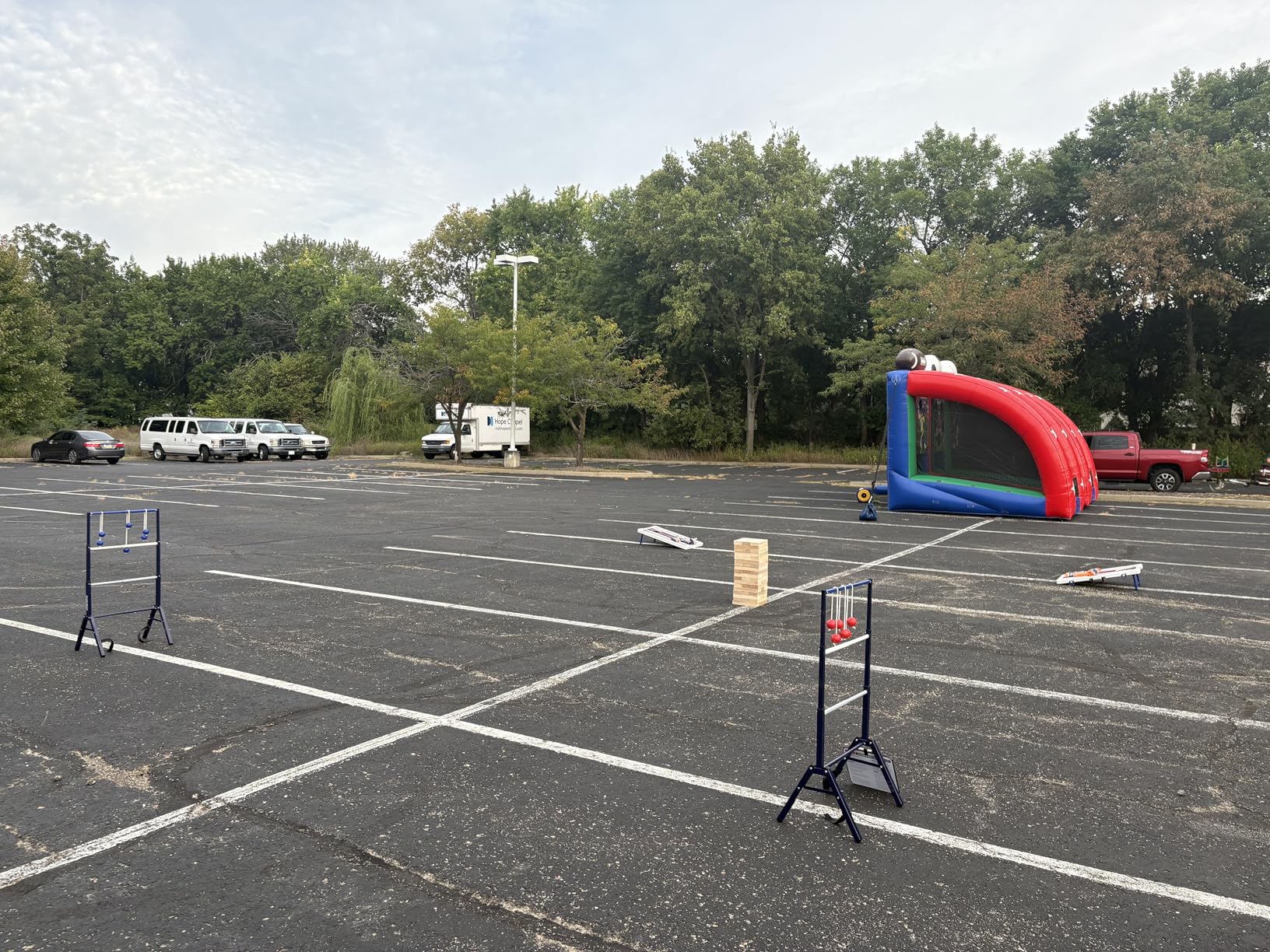 Ladder Toss Game Set - Heavy Duty Metal Foldable Ladder Ball with Scoreboard, No Assembly Outdoor Yard Game customer photo 1