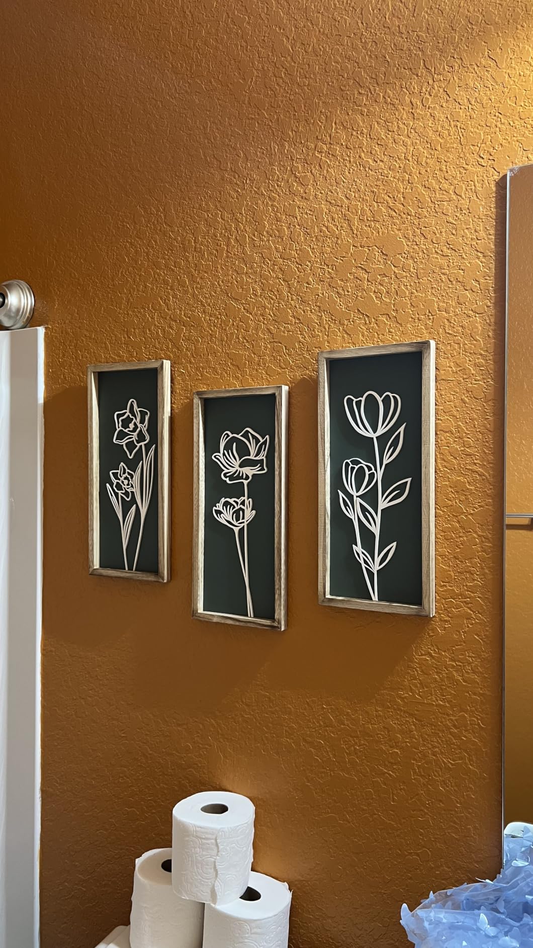 Tide and Tales 3d Framed Wall Art, Set of 4, Floral Boho Wall Decor | 7