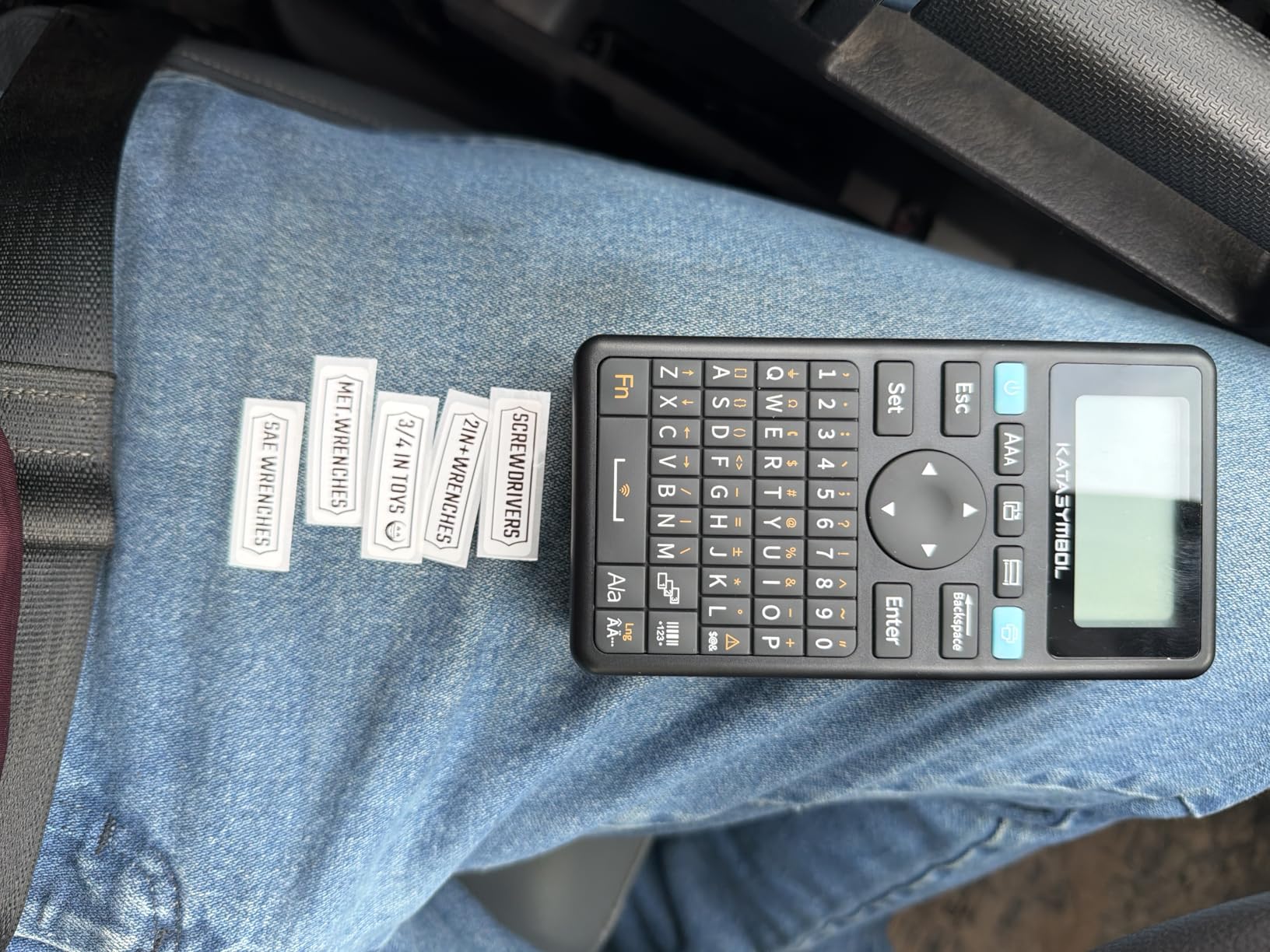 SUPVAN E11 Keyboard & Bluetooth Label Maker Machine with 4 Tapes, Black | Rechargeable, Versatile App with 30+ Fonts and 660+ Icons, Minimal Margin, Inkless, for School, Home, Kitchen, Office customer photo 2