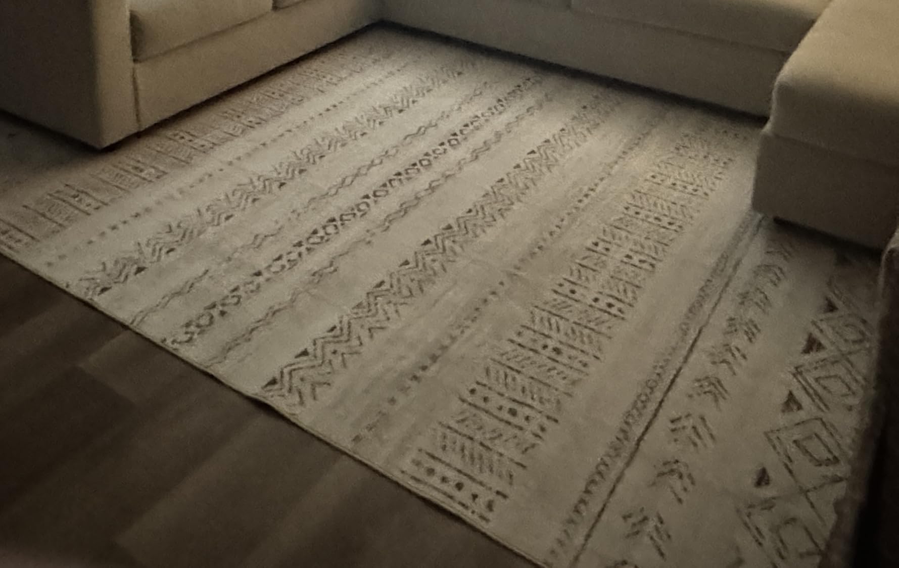 Boho 5x7 Area Rugs for Living Room: Soft Moroccan Washable Rug | Solve Modern Neutral Trendy Home Decor - Stain Resistan Indoor Carpet for Bedroom Dining Room Brown Cream customer photo 2