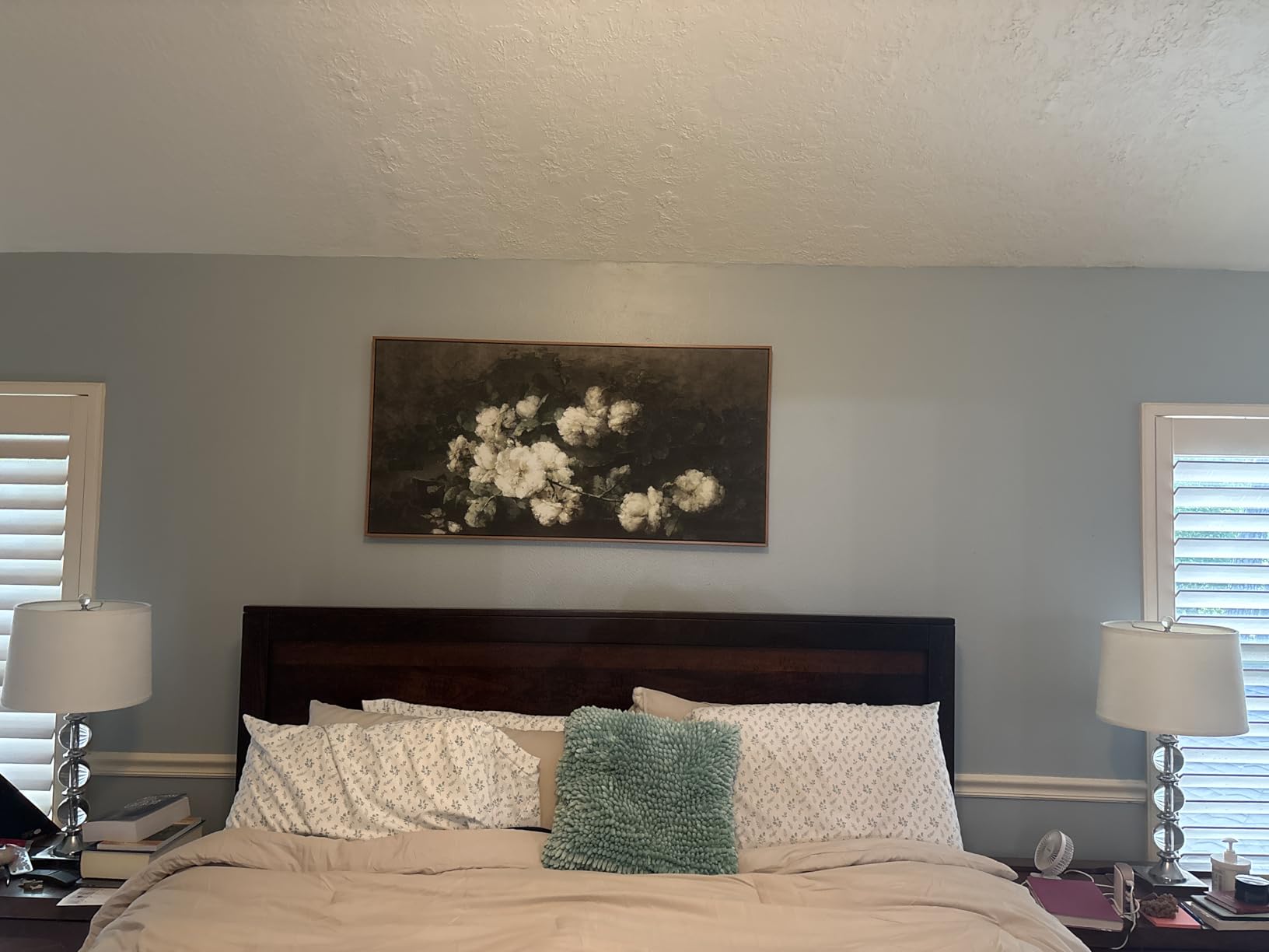 InSimSea Extra Large Framed Vintage Wall Art, Living Room Country Farmhouse Decor, Grassland Landscape Paintings, Canvas Prints, Retro Scenery Long Picture for Bedroom Above of Bed,24x48inch customer photo 2
