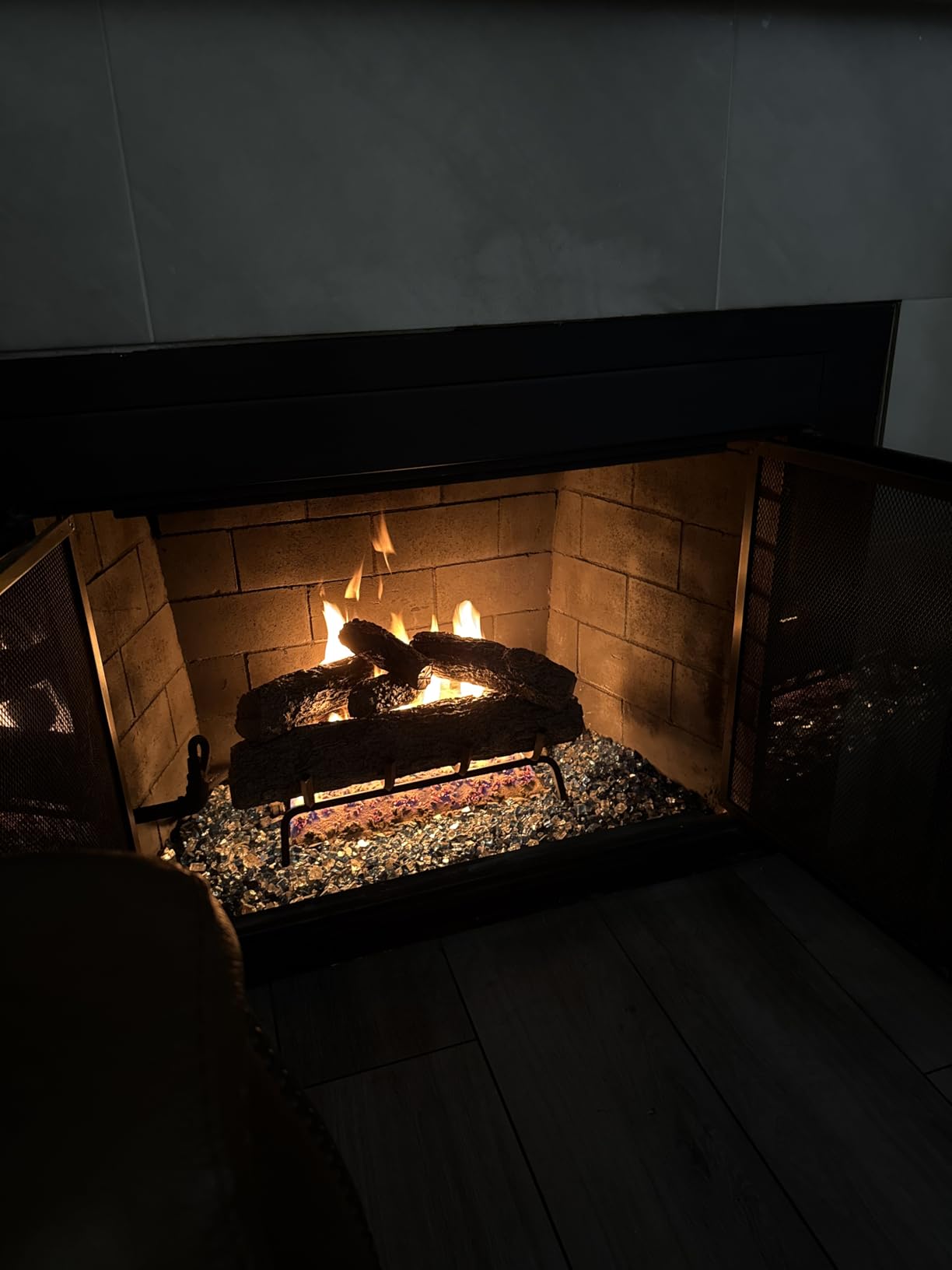 Real Fyre Live Oak 30-Inch Vented Natural Gas Log Set - Burner, Grate, Glowing Embers & Gas Connection Kit customer photo 1