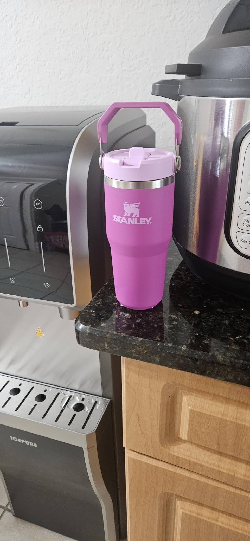 STANLEY IceFlow 2.0 Flip Straw Tumbler, 40 oz, Frost | Easy Carry Handle | Twist On Lid and Flip Up Straw | Leak Resistant Water Bottle | Insulated Stainless Steel | BPA-Free customer photo 2