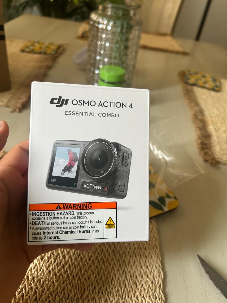 DJI Osmo Action 4 Essential Combo, Waterproof Action Camera Vlogging Camera | 1/1.3