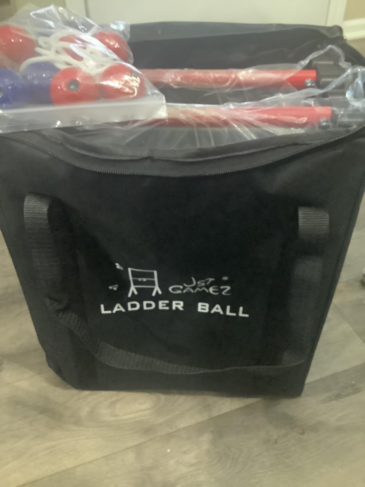 Steel Ladder Ball Game Set with 6 Bolas Assembly-Free Ladder Toss with Scorekeeper and Carry Case customer photo 1