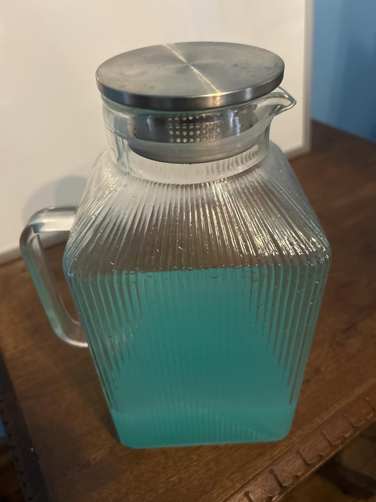 2 Pack 1 Gallon Glass Drink Dispensers,Beverage Jars with Stand | Leak-Proof Spigot, Ice Cylinder & Chalkboard Labels - Perfect for Lemonade, Iced Tea, and Party Drinks customer photo 2