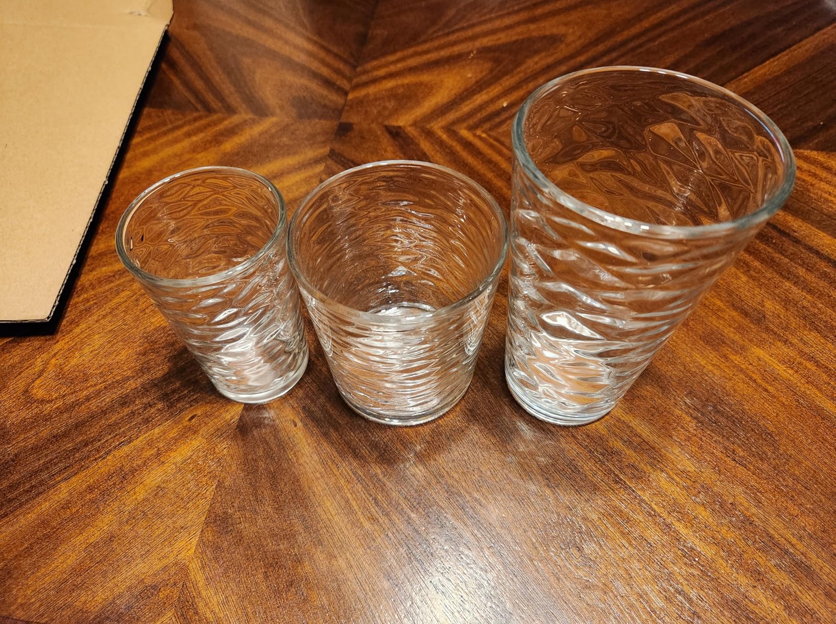 Biscayne 24-Piece Family Drinking Glasses Set - Drinking Glassware Set with Highball Cooler, DOF (Double Old Fashioned), Juice Glasses and Shot Glasses - 6 Each customer photo 2